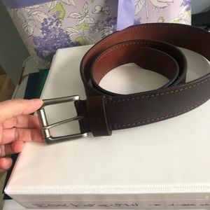 SOLD Leather belt - Brown 40” 1.5” wide